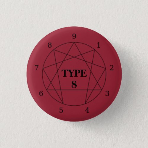 Enneagram Type 8 Button