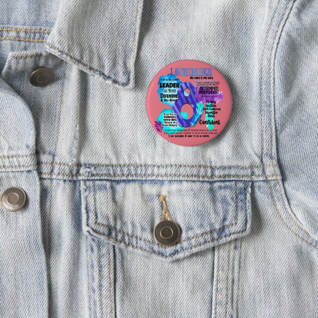 Enneagram Type 8 - I Am The Challenger Button (In Situ)