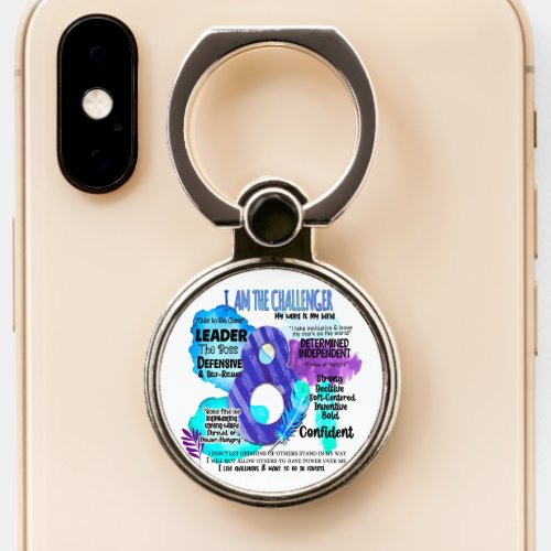 Enneagram Type 8 _ I Am The Challenger Phone Ring Stand