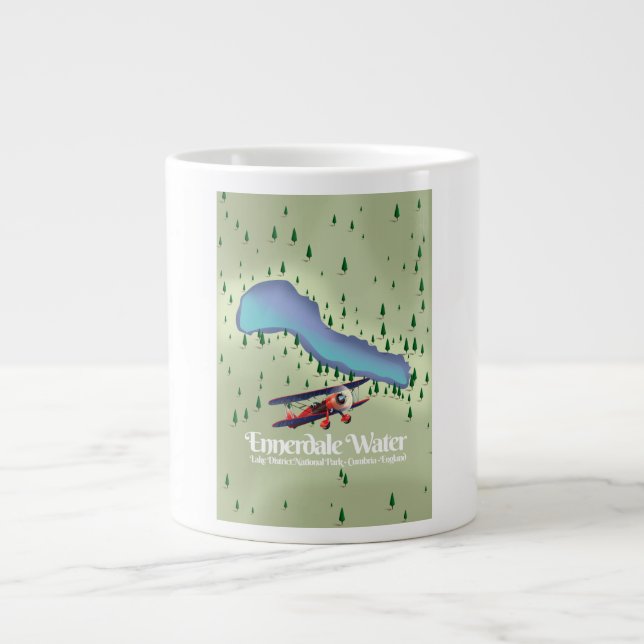 Ennerdale Water , lake district Travel poster Giant Coffee Mug (Front)