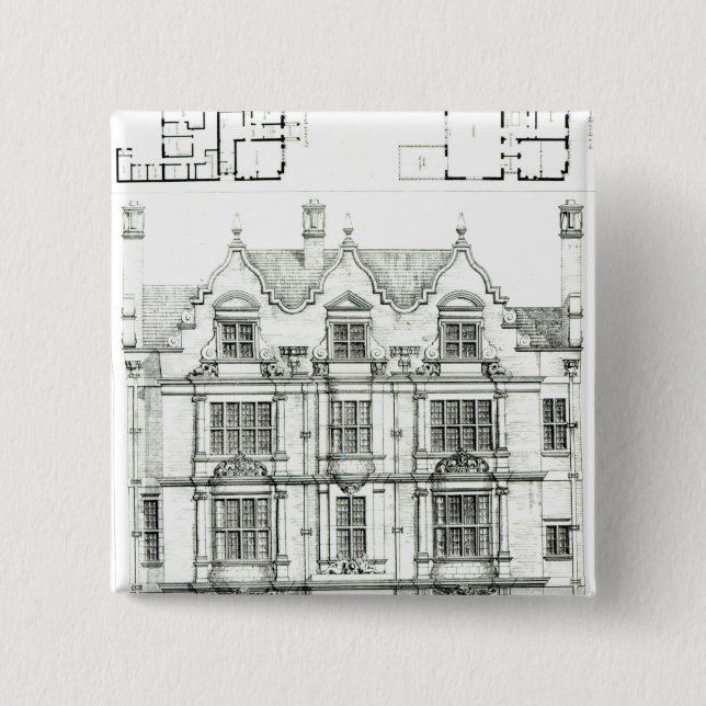 Ennismore Gardens, South Kensington Button (Front)