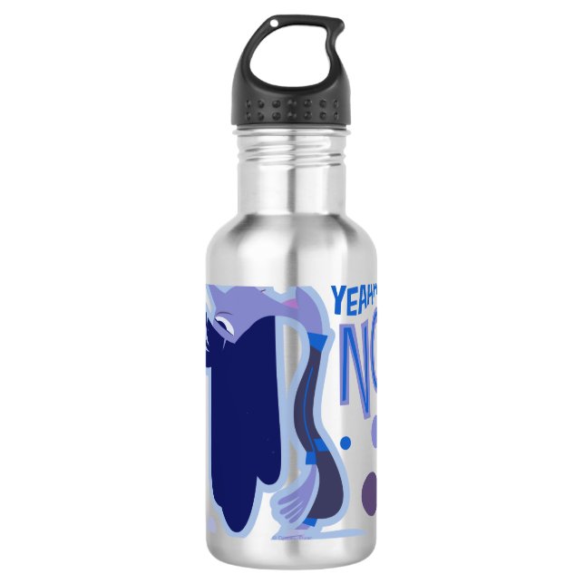 Ennui "Yeaaah, No" Stainless Steel Water Bottle (Front)
