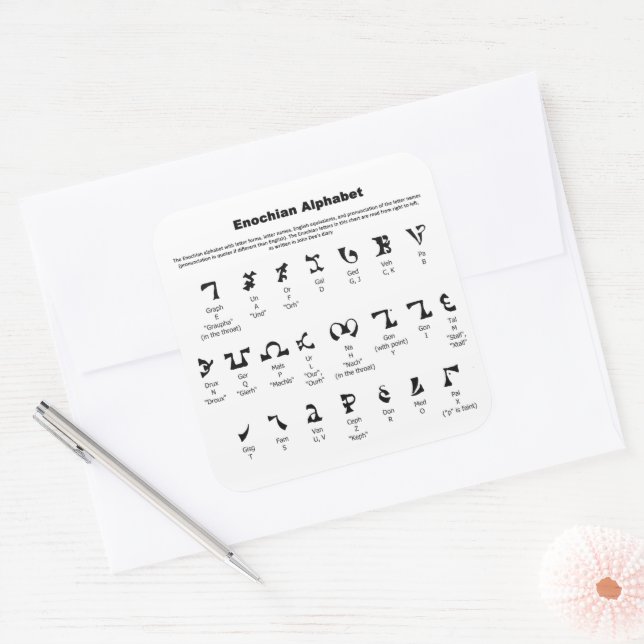 Enochian Alphabet Words