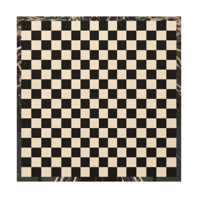 Enochian Aztec Ritual Magic Chessboard Wood Versio Wall Art (Front)