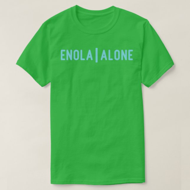 Enola Alone 2 blue T-Shirt (Design Front)