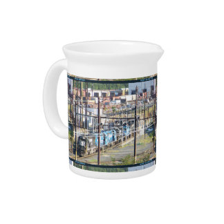 Enola Norfolk Southern Railroad Yard Harrisburg PA Drink Pitcher