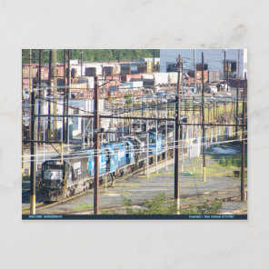 Enola Norfolk Southern Railroad Yard Harrisburg PA Postcard