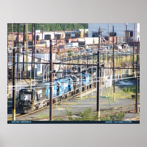 Enola  Railroad Yard  Harrisburg Pennsylvania Poster