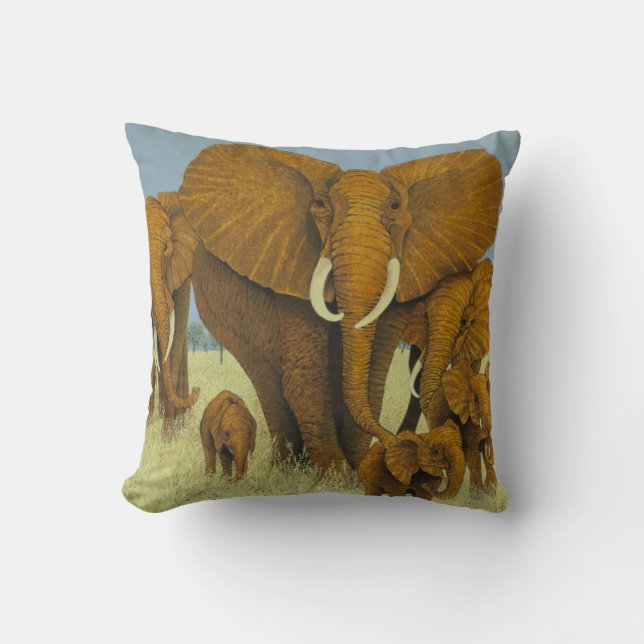 Enormous but caring throw pillow (Front)