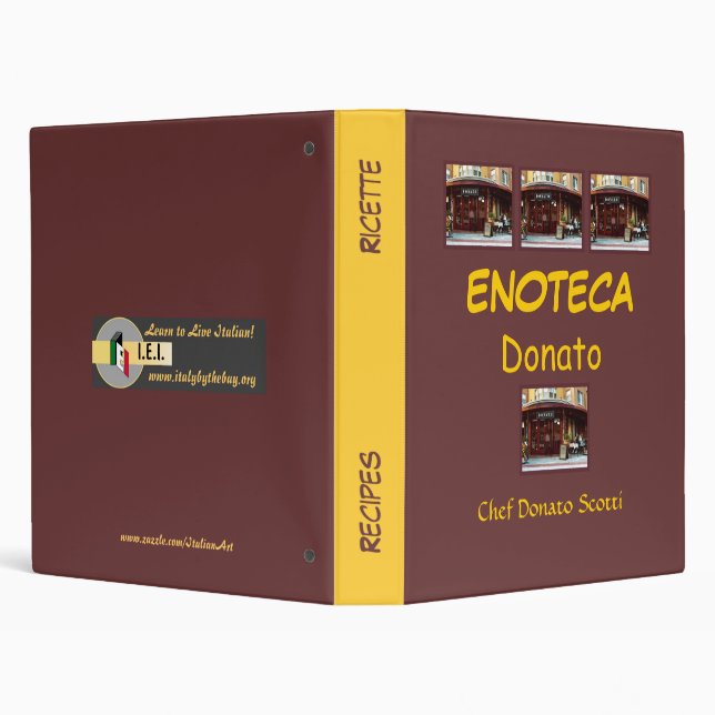Enoteca Donato Recipe Folder (Background)