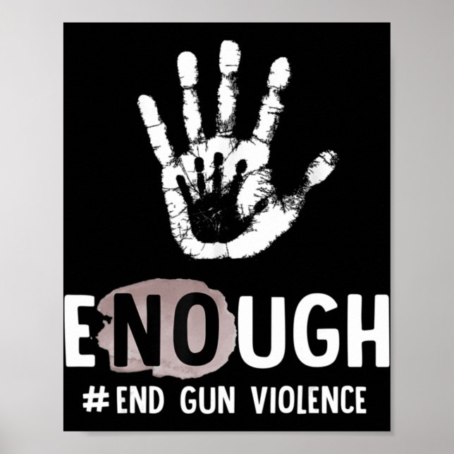 Enough End Gun Violence Rainbow Awareness Day Wear Poster (Front)