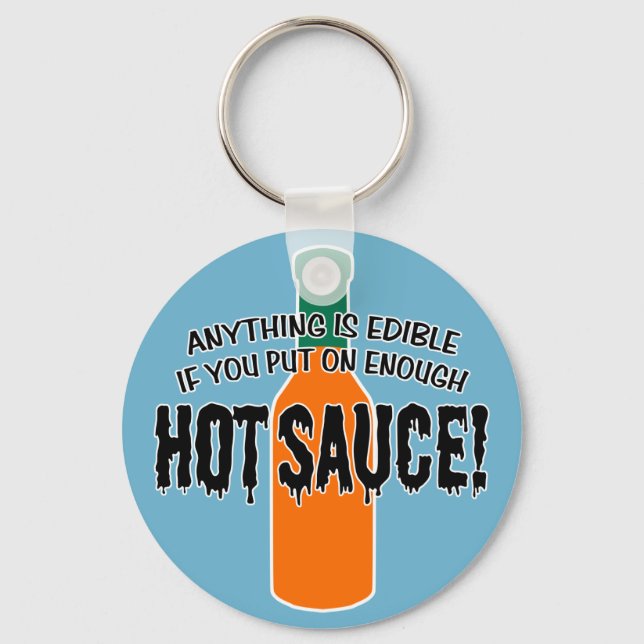 Enough Hot Sauce Keychain (Front)