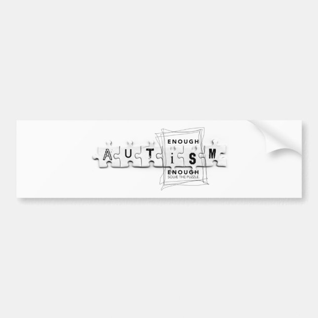 Enough is enough bumper sticker (Front)