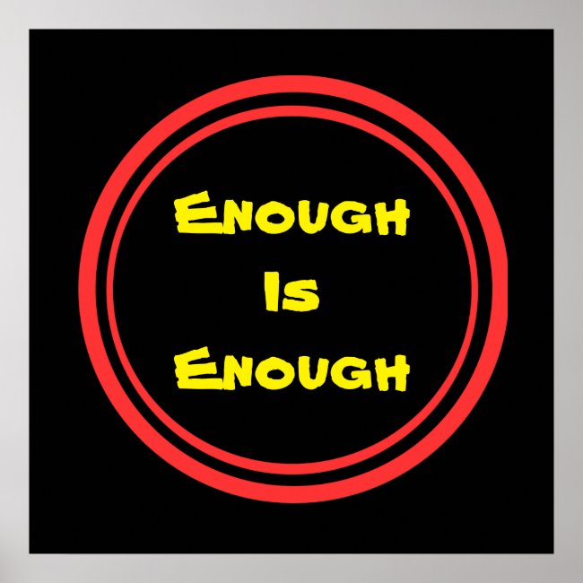 Enough is Enough Poster