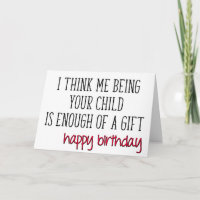 Funny Birthday Mom Dad Card Happy Birthday From Your Favorite Child