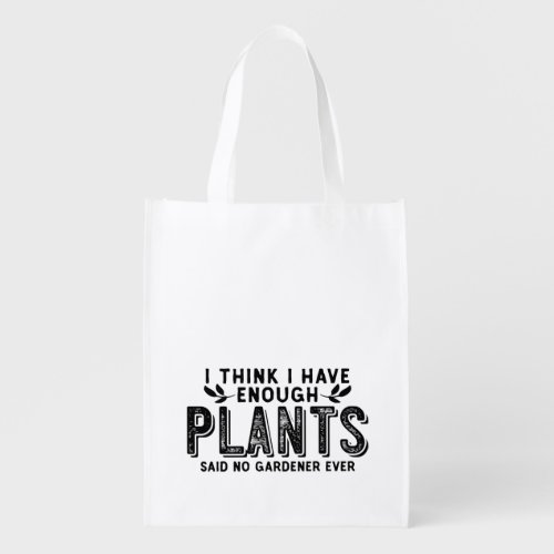 Enough Plants Grocery Bag