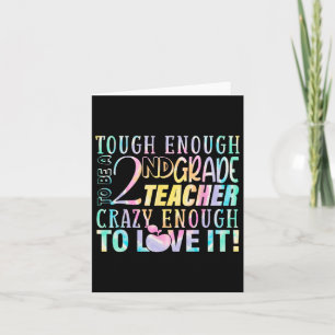 Enough To Teach 2nd Teacher Grade Back To School Card
