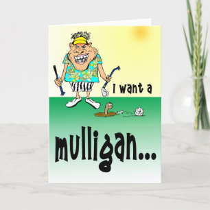 Enraged Golfer Card