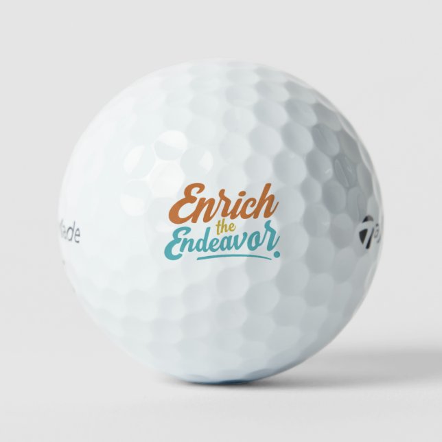 Enrich The Endeavor  Golf Balls (Front)