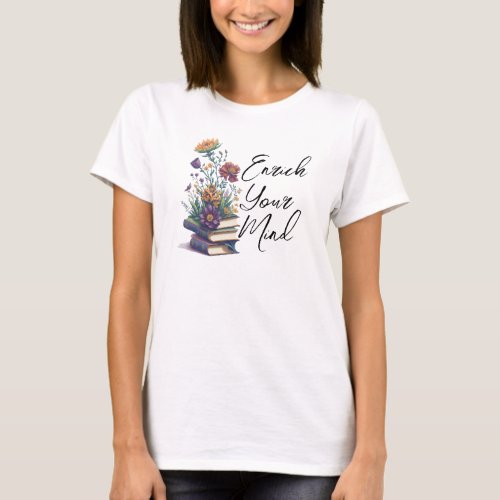 Enrich Your Mind wildflower Boho T_Shirt