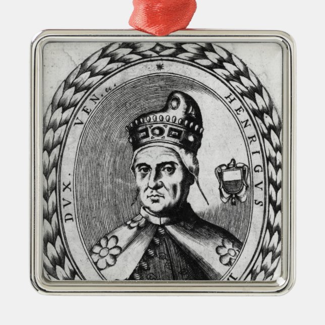 Enrico Dandolo Metal Ornament (Front)
