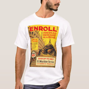 ENROLL American Merchant Marine US Maritime T-Shirt