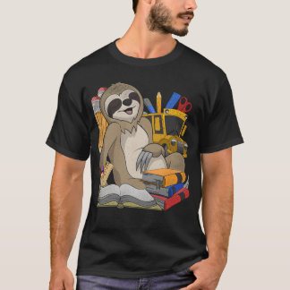 Enrollment animal gift elementary school sloth gir T-Shirt