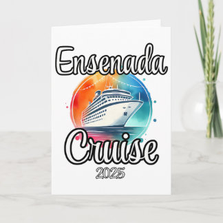 Ensenada Cruise 2025 Matching Family Vacation Men  Card