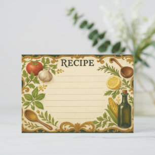 Enshrined in Tuscany Recipe Card