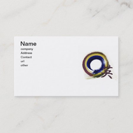 Enso, Aperature Of Courage Business Card