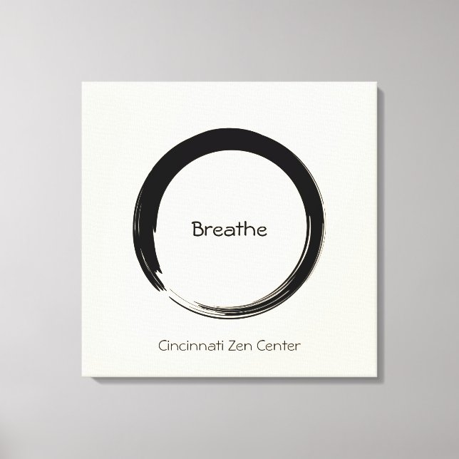 Enso Circle Canvas Print (Front)