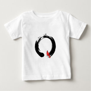 Enso Circle with Red Cardinal Baby T-Shirt