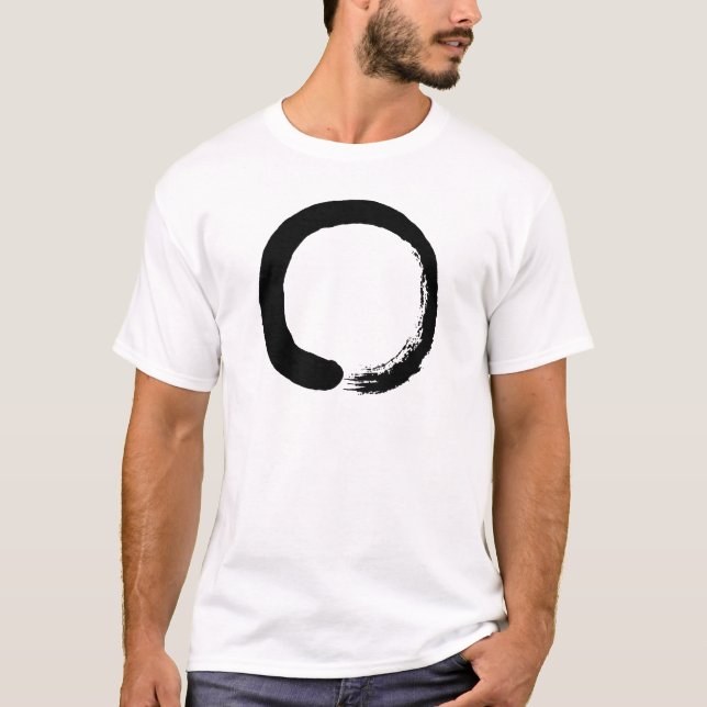 Enso Circle Zen Calligraphy T-Shirt (Front)