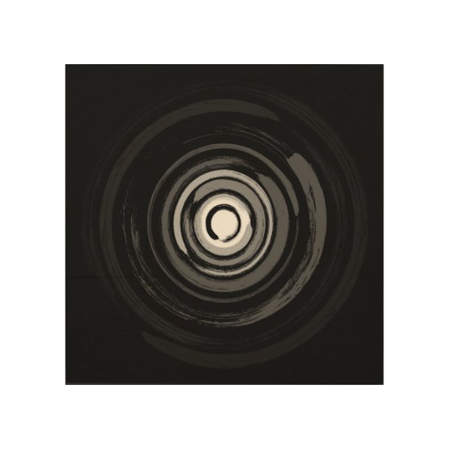 Enso Circles - Zen Circles #2 Wood Wall Art (Front)
