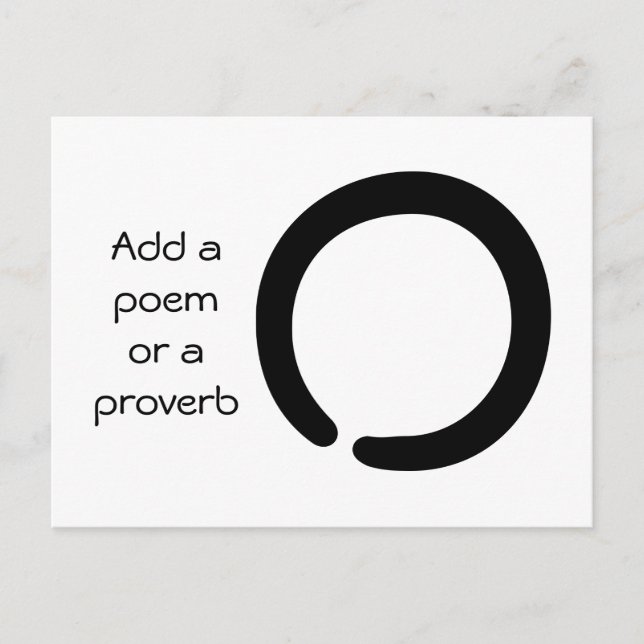 Enso Symbol of Infinity Postcard (Front)