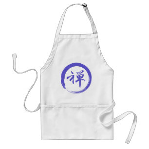 Enso Symbol with Zen Symbol Adult Apron