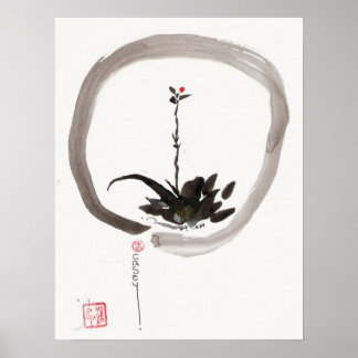 Enso Willow  Bud Art Print