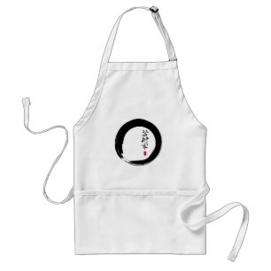 Enso with Japanese for "Artist" Adult Apron