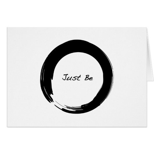Enso with Just Be Cards (Front Horizontal)