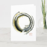 Enso With Pax, Sumi-e Card at Zazzle