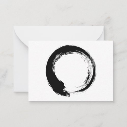 Enso Zen Circle Advice Card