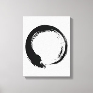 Enso Zen Circle Canvas Print