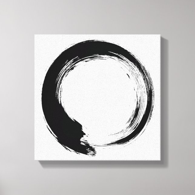 Enso Zen Circle Canvas Print (Front)