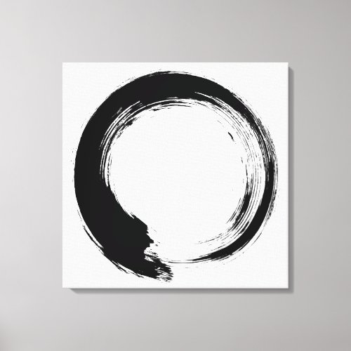 Enso Zen Circle Canvas Print