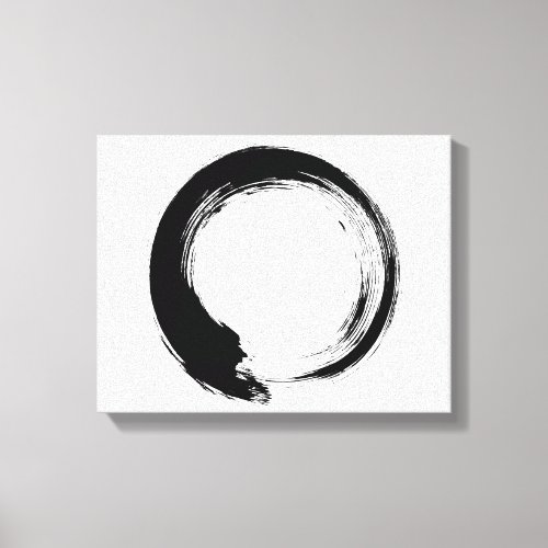 Enso Zen Circle Canvas Print