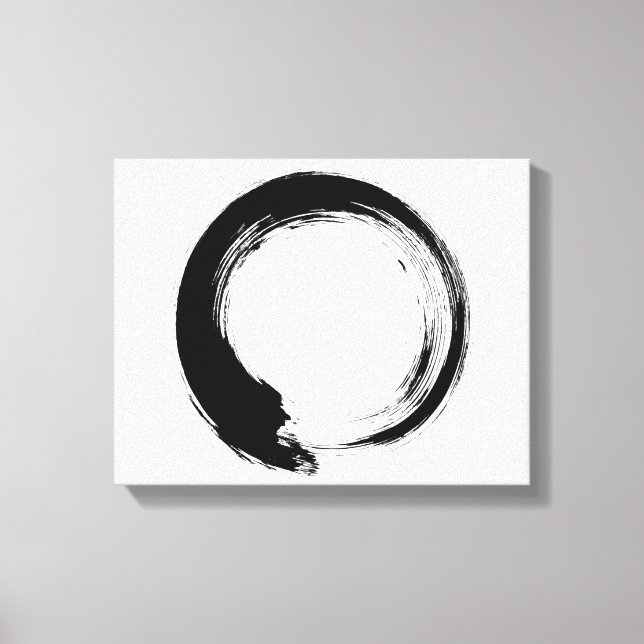Enso Zen Circle Canvas Print (Front)