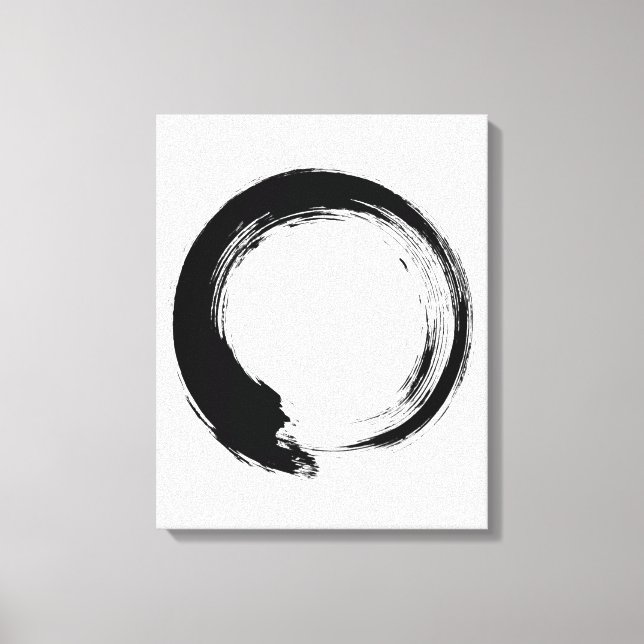 Enso Zen Circle Canvas Print (Front)