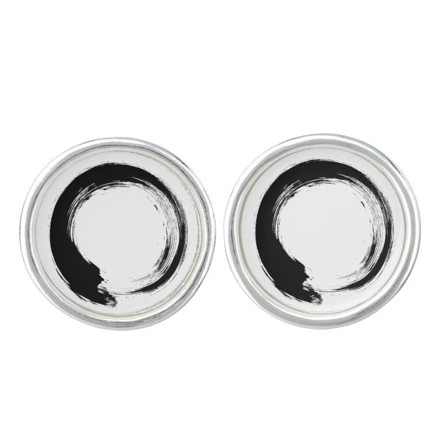 Enso Zen Circle Cufflinks (Front)