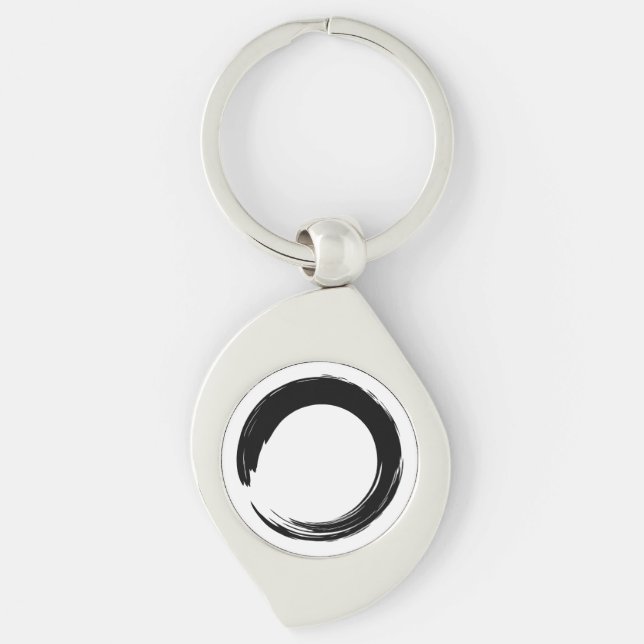 Enso Zen Circle Keychain (Front)