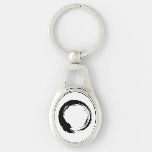 Enso Zen Circle Keychain (Front)
